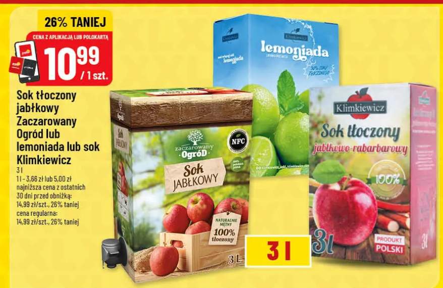 Sok tłoczony jabłkowy Zaczarowany Ogród