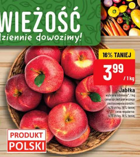 Jabłka polskie wybrane odmiany