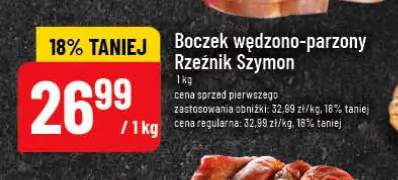 Boczek wędzono-parzony Rzeźnik Szymon