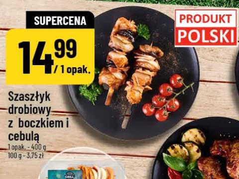 Szaszłyk drobiowy z boczkiem i cebulą BeFOODi