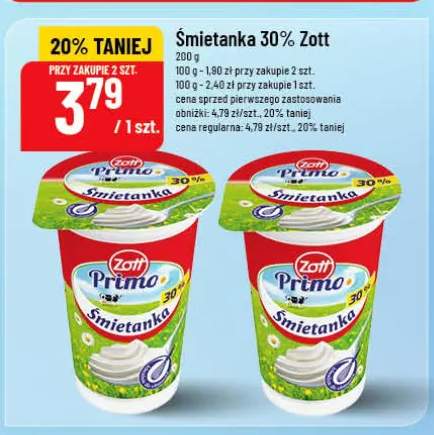 Śmietanka 30% Zott Primo