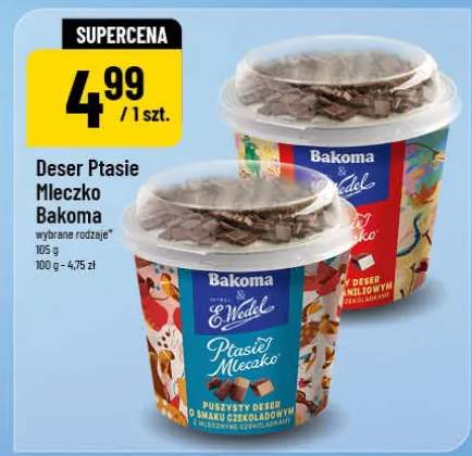 Deser Ptasie Mleczko Bakoma