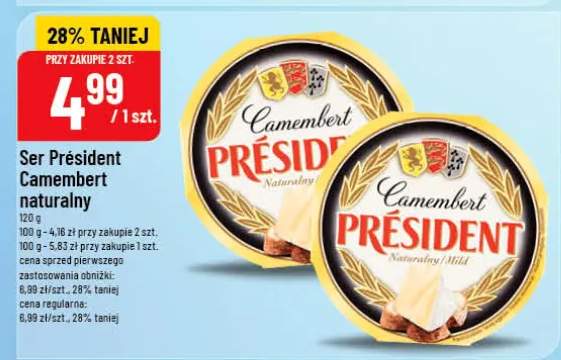 Ser Président Camembert naturalny