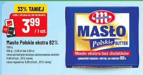 Masło Polskie ekstra 82% Mlekovita