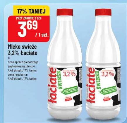 Mleko świeże 3,2% Łaciate