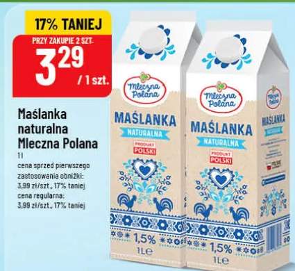 Maślanka naturalna Mleczna Polana