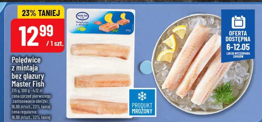 Polędwice z mintaja bez glazury Master Fish