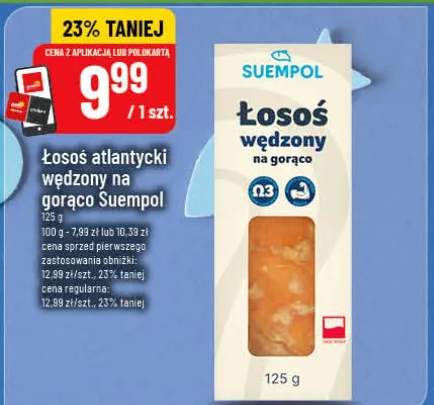 Łosoś atlantycki wędzony na gorąco Suempol