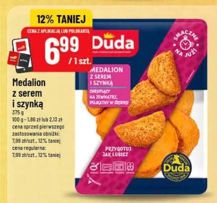 Medalion z serem i szynką Duda