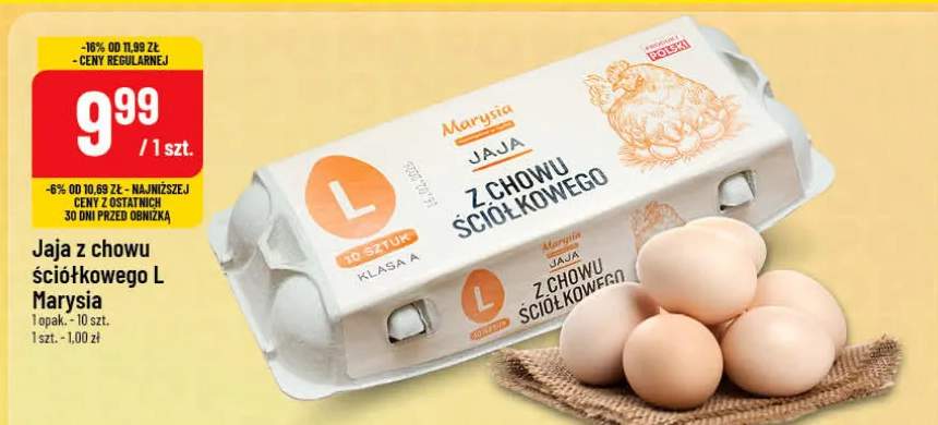 Jaja z chowu ściółkowego L Marysia