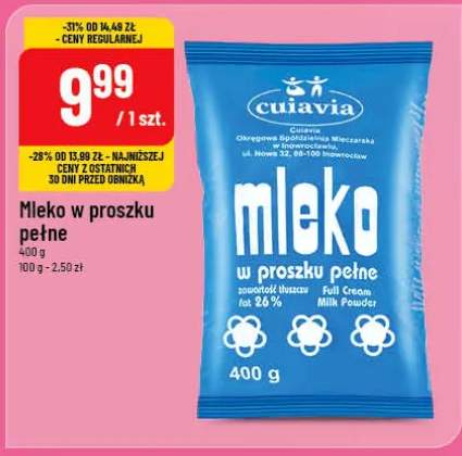 Mleko w proszku pełne Cuiavia
