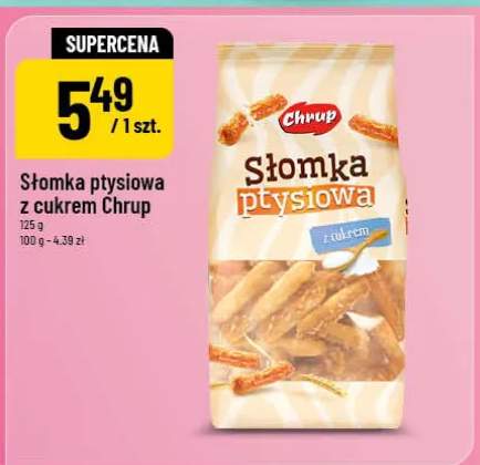 Słomka ptysiowa z cukrem Chrup