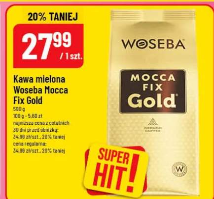 Kawa mielona Woseba Mocca Fix Gold