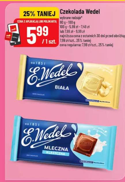 Czekolada E.Wedel biała