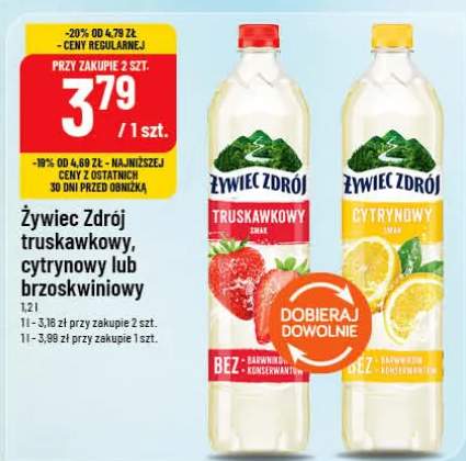 Napój Żywiec Zdrój cytrynowy