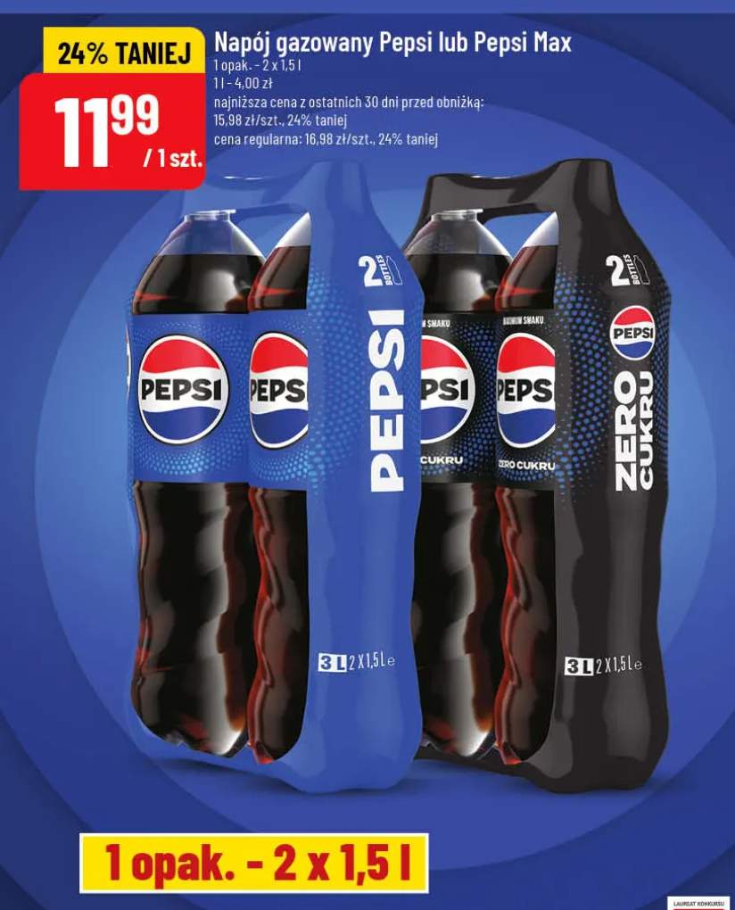 Napój gazowany Pepsi Zero Cukru
