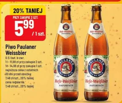 Piwo Paulaner Weissbier
