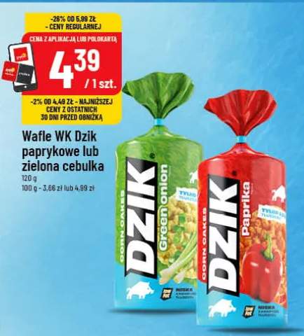 Wafle WK Dzik paprykowe