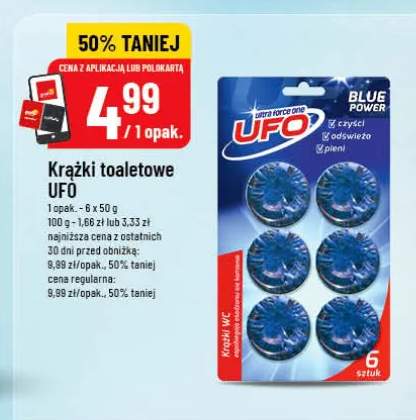 Krążki toaletowe UFO Blue Power