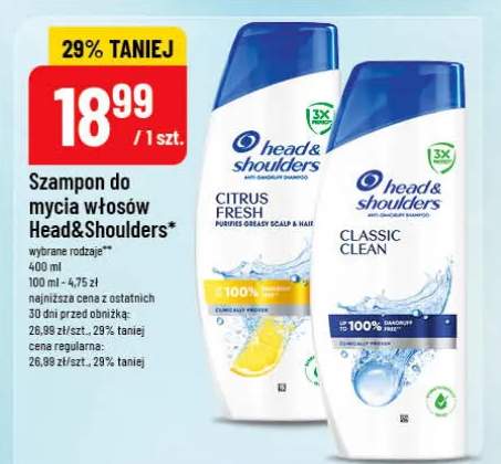 Szampon do mycia włosów Head&Shoulders Classic Clean