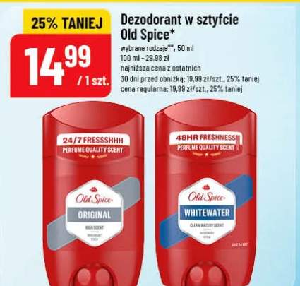 Dezodorant w sztyfcie Old Spice Whitewater