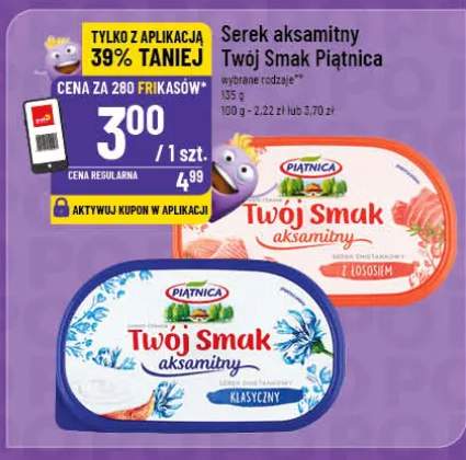 Serek aksamitny Twój Smak z łososiem Piątnica