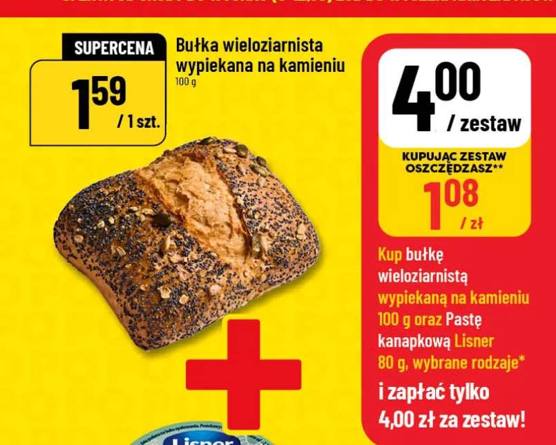 Bułka wieloziarnista wypiekana na kamieniu
