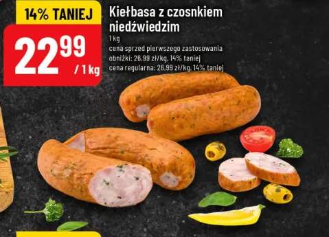 Kiełbasa z czosnkiem niedźwiedzim
