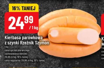 Kiełbasa parówkowa z szynki Rzeźnik Szymon