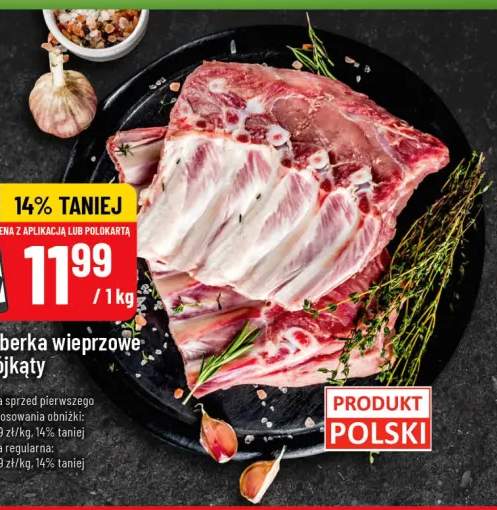 Żeberka wieprzowe trójkąty