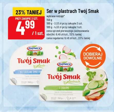 Ser w plastrach Twój Smak z ziołami