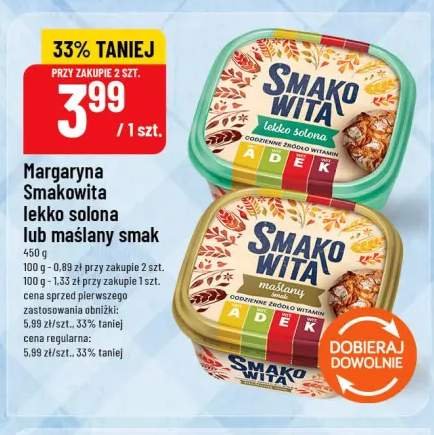Margaryna Smakowita maślany smak