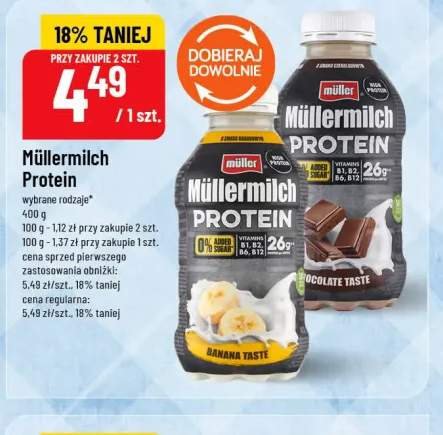 Napój mleczny Müller Müllermilch Protein Banana Taste