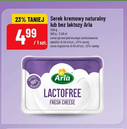 Serek kremowy naturalny bez laktozy Arla