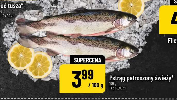 Pstrąg patroszony świeży
