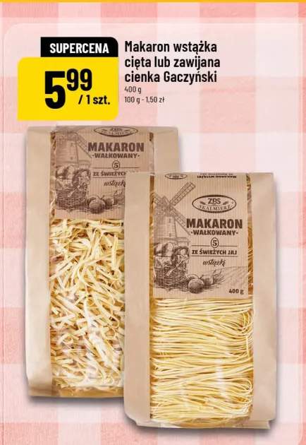Makaron wstążka cięta Gaczyński