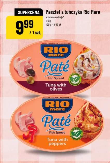 Pasztet z tuńczyka Rio Mare z oliwkami