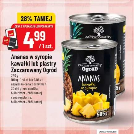 Ananas w syropie kawałki Zaczarowany Ogród