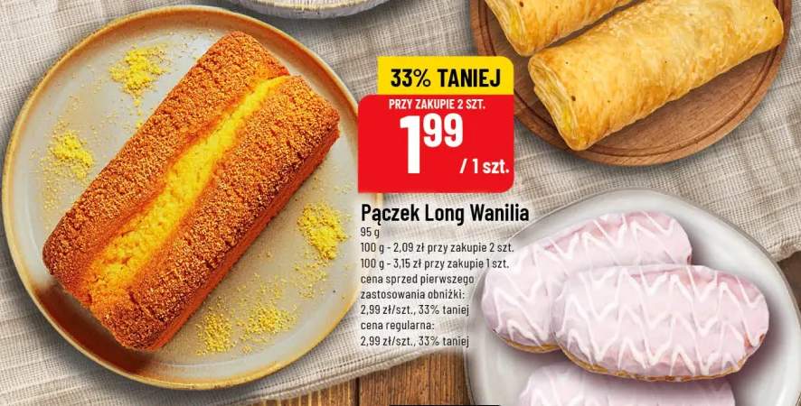 Pączek Long Wanilia