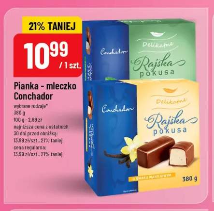 Pianka - mleczko Conchador Rajska pokusa