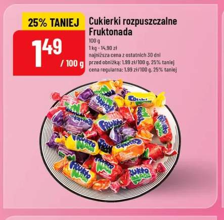 Cukierki rozpuszczalne Fruktonada