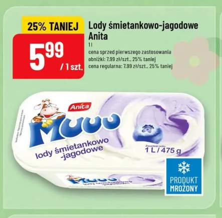 Lody śmietankowo-jagodowe Anita