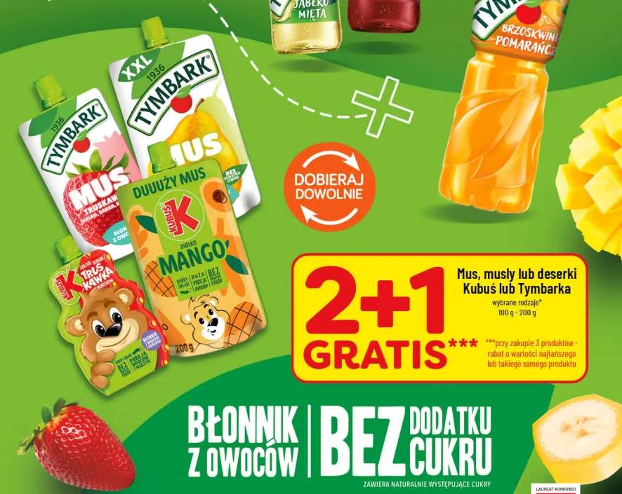Mus Tymbark Truskawka Jabłko Banan
