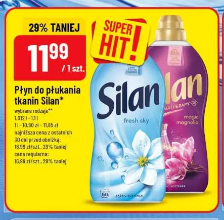 Płyn do płukania tkanin Silan
