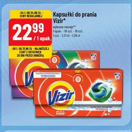 Kapsułki do prania Vizir