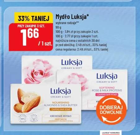 Mydło Luksja Creamy & Soft Rose & Milk Proteins