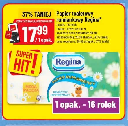 Papier toaletowy rumiankowy Regina