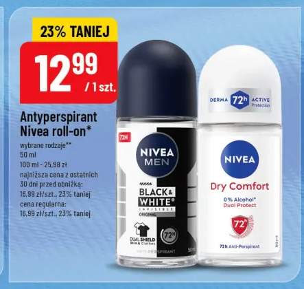 Antyperspirant Nivea Men Black & White Invisible Original roll-on