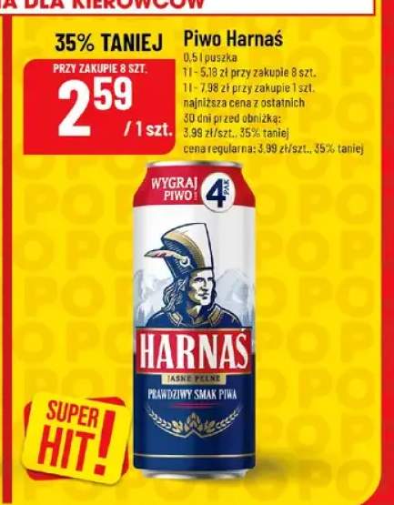 Piwo Harnaś Jasne Pełne