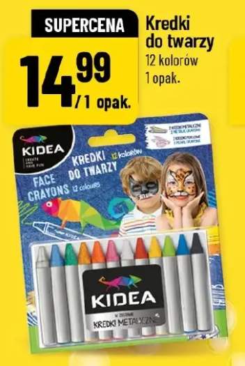 Kredki do twarzy KIDEA 12 kolorów